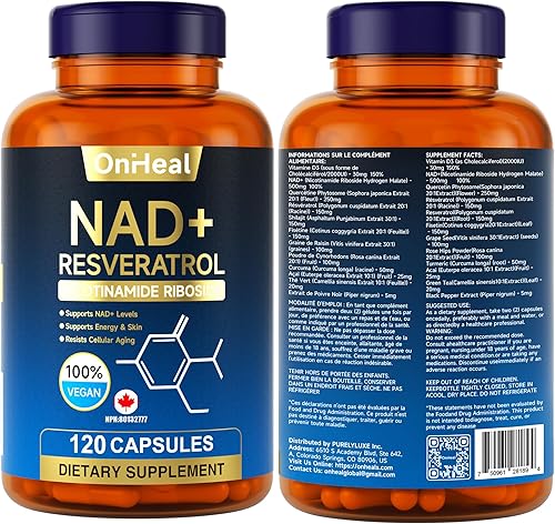 Miniatura 8 de Resveratrol Suplemento para energía y piel - Refuerzo antienvejecimiento con resveratrol - Apoya la salud celular y la concentración - 120 cápsulas