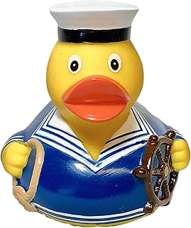 Ships Capitan (Blue) Rubber Duck | Ducks in the WindowÂ®