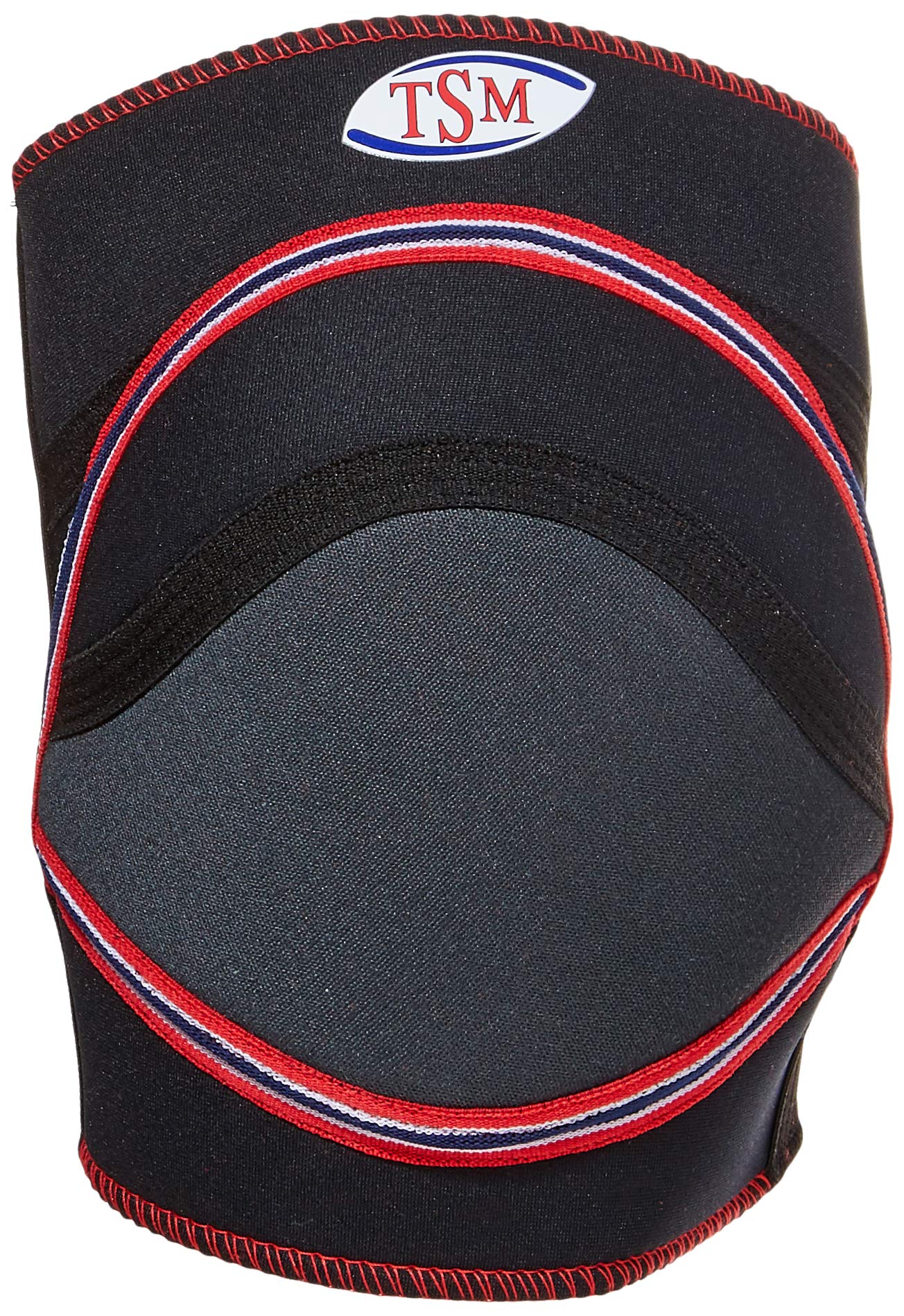 TSM Sportbandage TSM Sportbandage Kniebandage mit Polster Pro Kurz, L, schwarz, M, 3557-M