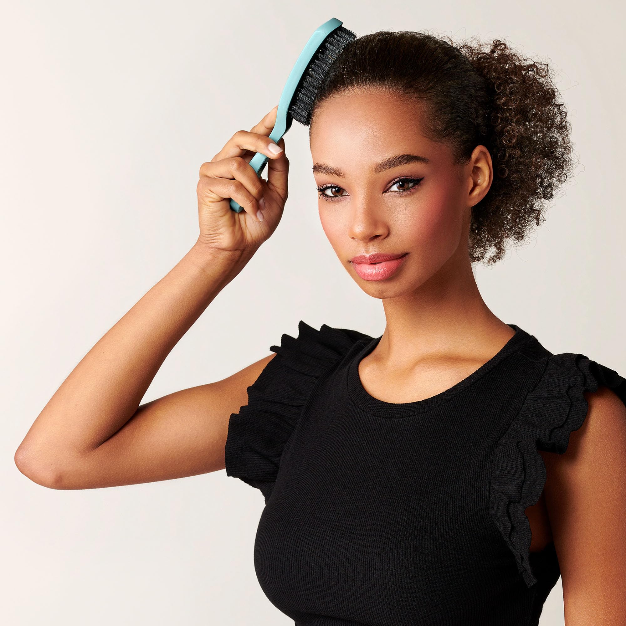 Amazon.com : Diane Nylon Reinforced Boar Bristle Curved Smoothing