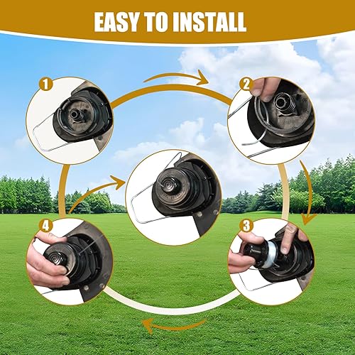 Miniatura 6 de KAKO ST4500 Carrete de repuesto para carrete Black and Decker ST4500, línea de carrete de 20 pies 0.065 pulgadas para carrete Black Decker St4500,