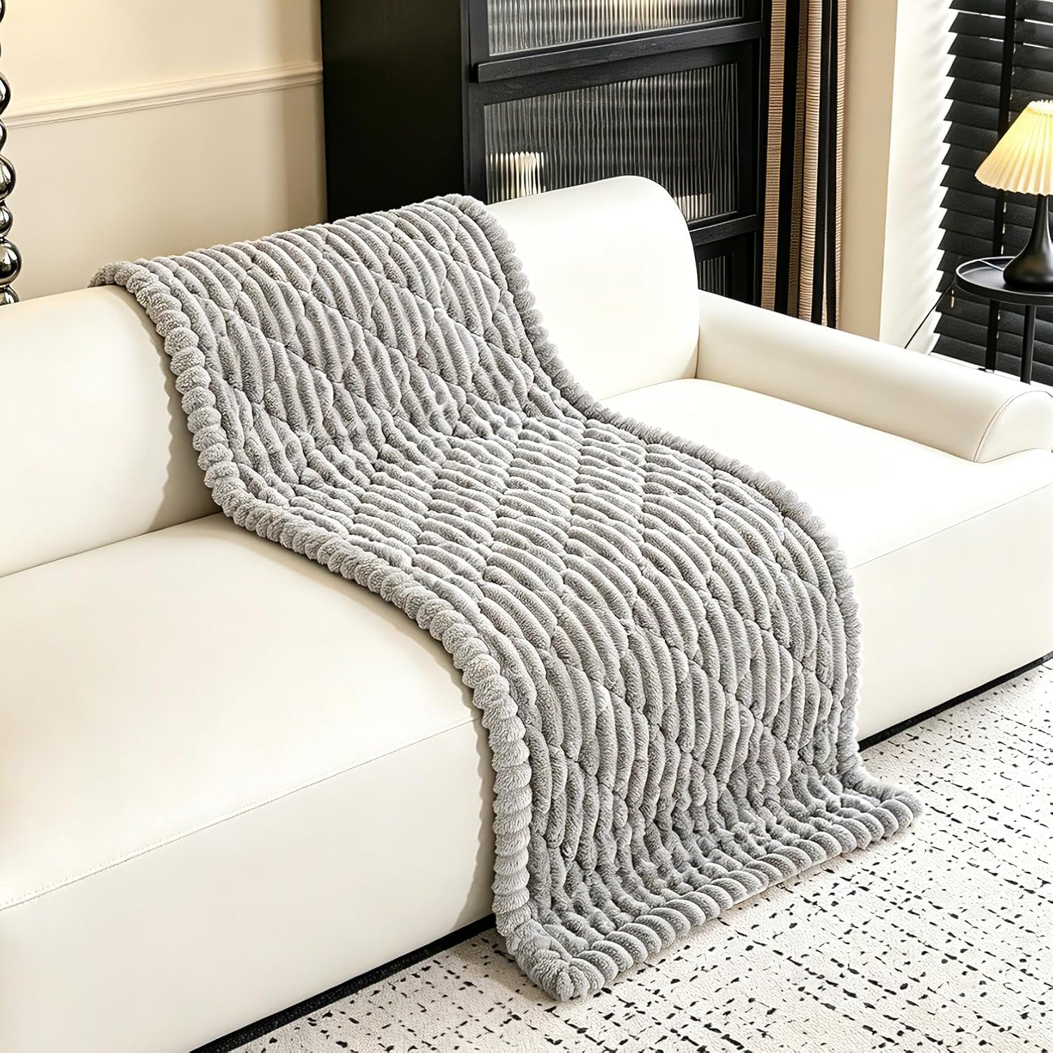 Couch Arm Covers, Sofa Arm Cover, 100% Waterproof Armrest Covers, Anti-Slip Pet Proof Armrest Protectors for Couch Loveseat Armchair Headrest, Only 1 Single Arm Cover (Light Gray, 27.5"x27.5")