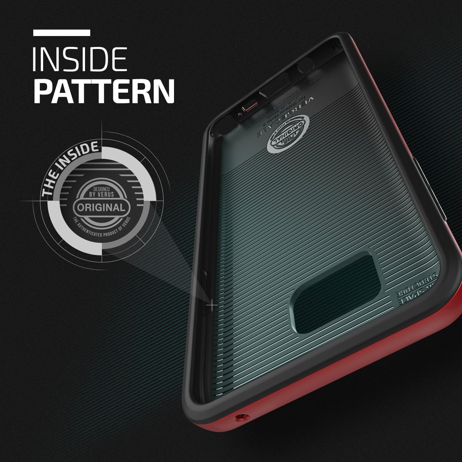 Galaxy Note 5 Case, Verus [Verge][Red] - [Heavy Duty][Military Grade Protection] For Samsung Note 5