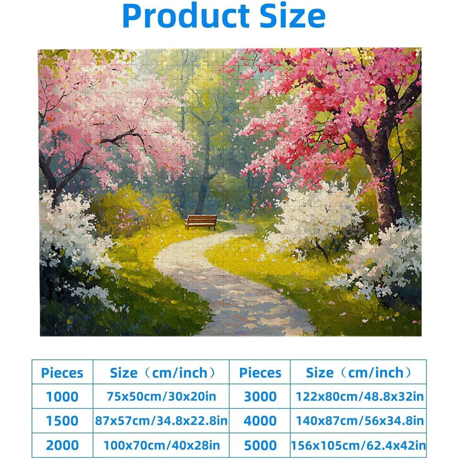 Puzzle 2000 sztuk Puzzle dla dorosłych 100 x 70 cm gra edukacyjna prezenty dla dorosłych i dzieci od 14 lat, kreatywny prezent relaksacyjny 100x70cm - (Monet Garden) x-624