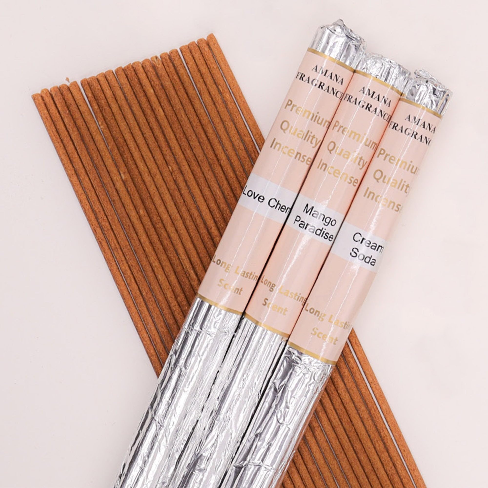 Long Burning Incense Sticks from Amana Fragrances - all scents in one listing (Cocoa butter & Vanilla)