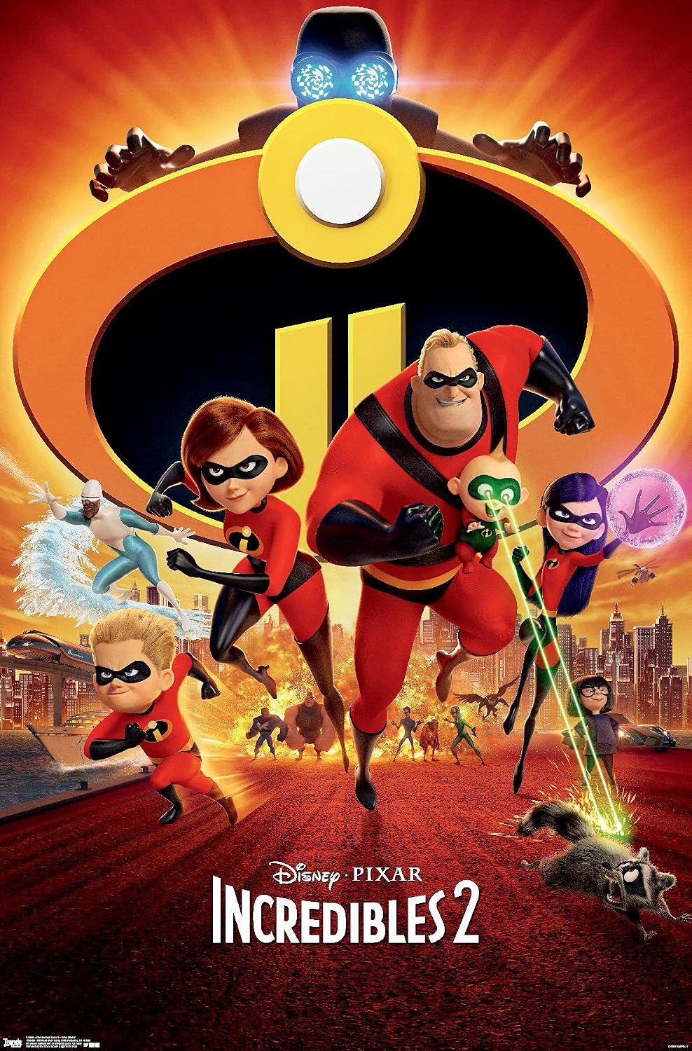 Trends International Disney Pixar The Incredibles 2 - One Sheet Wall Poster, 22.375" x 34", Unframed Version