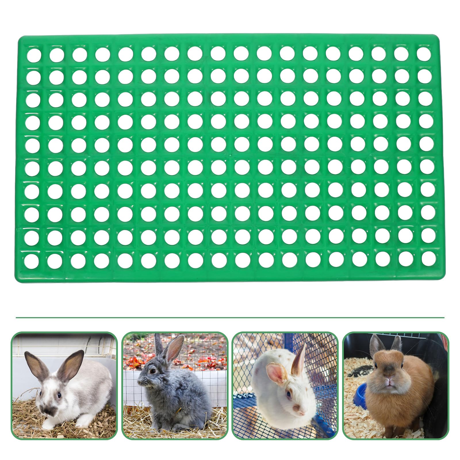 POPETPOP Pavimento per Gabbia Conigli Piastra di Base in Rete Tappetino per Lettiera e Fondo Recinto per Animali