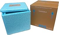 Vista 9 de Caja de envío fría aislada con enfriador de espuma, reutilizable, reciclable y multiusos, EPE USA theBOXcold