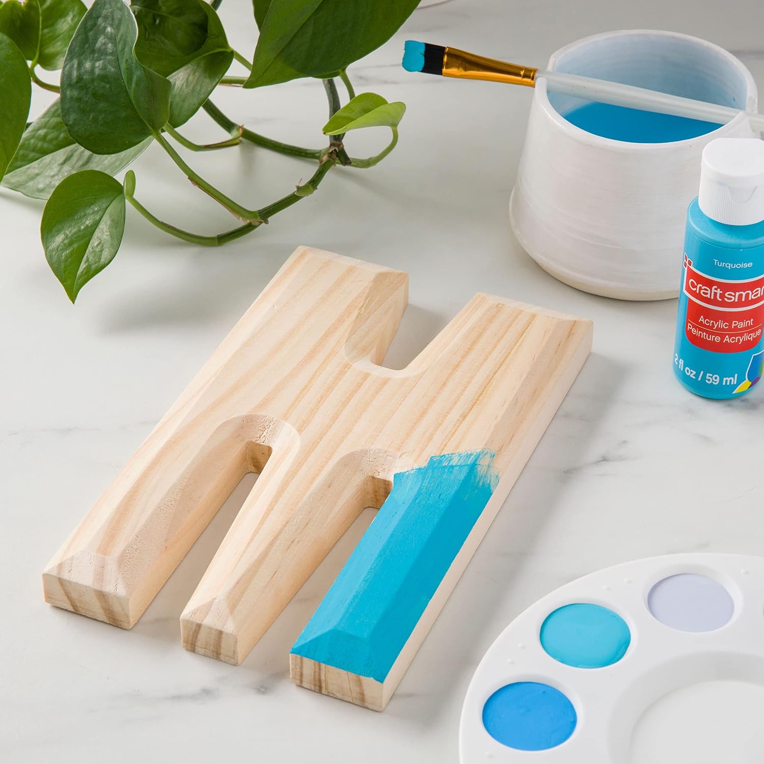 8”; Beveled Wood Letter by Make Market®
