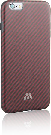 Evutec Karbon SI Kozane Carrying Case for Apple iPhone 6 - Retail Packaging - Kozane Red / Black