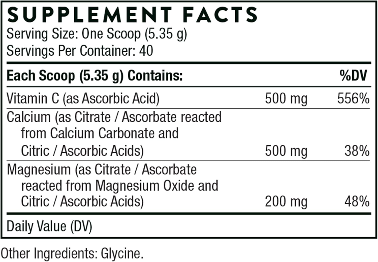 Buy Thorne Cal Mag Citrate + Vitamin C Effervescent Powder Calcium and Magnesium Supplement