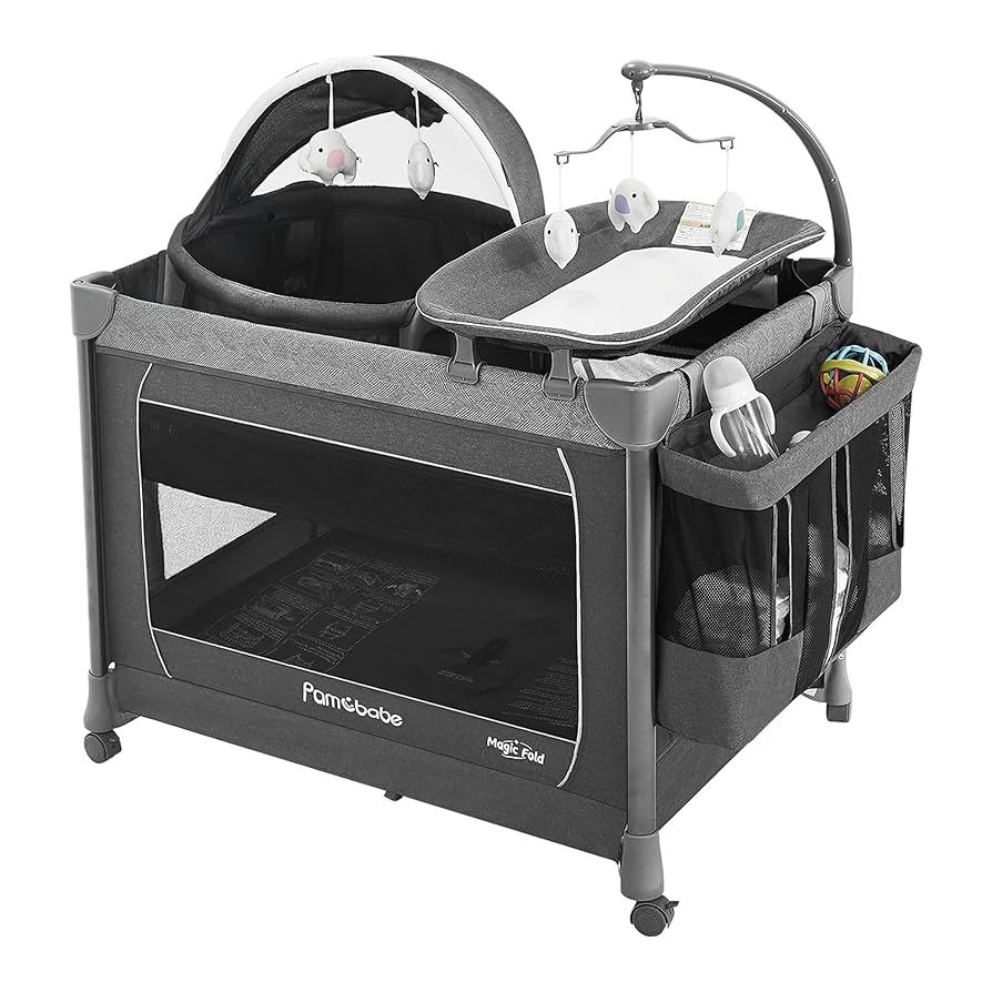 Amazon.com : Pamo Babe 1-Second Setup 5-in-1 Playard for