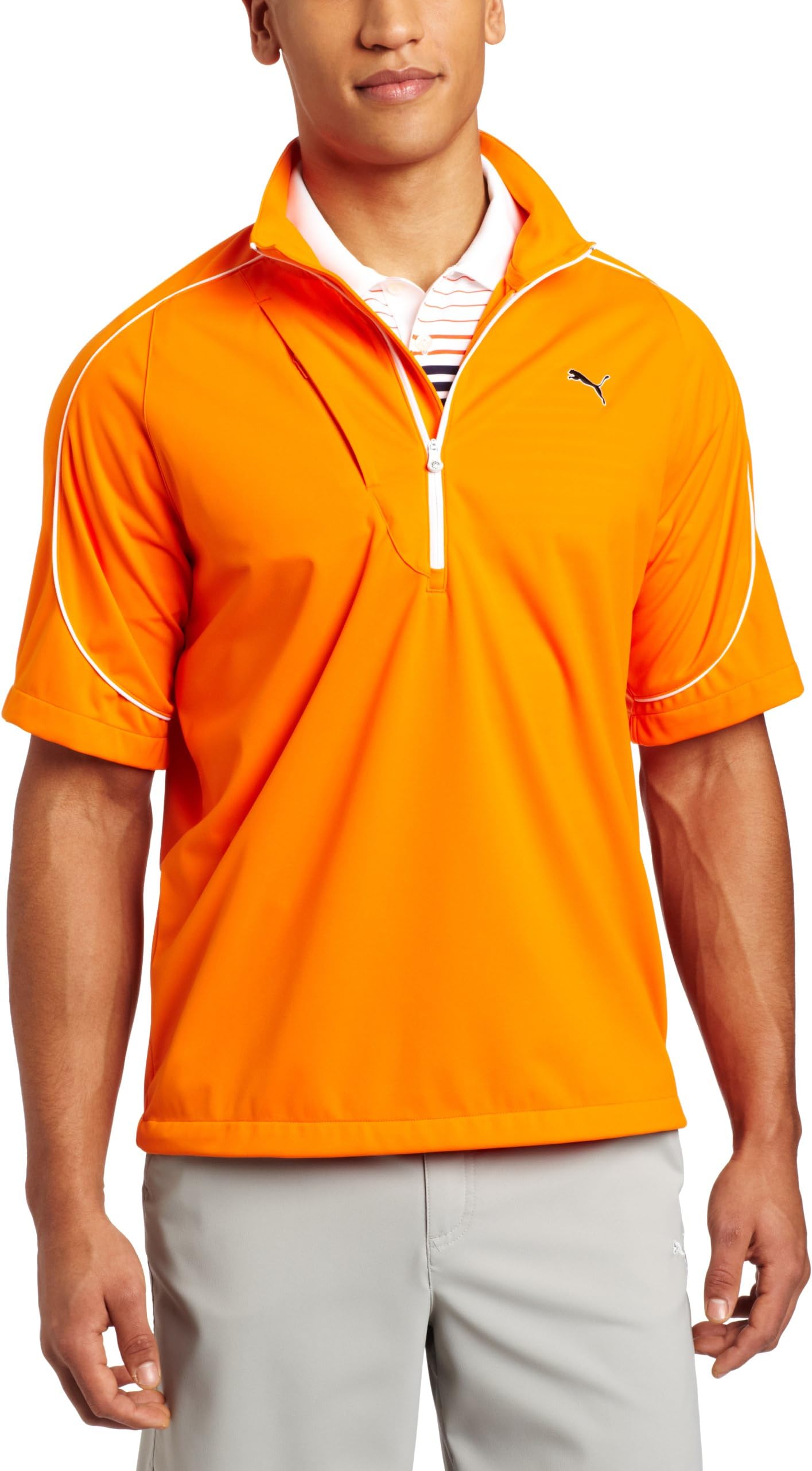 Puma Golf NA Men's Knit Wind Short Sleeve Jacket