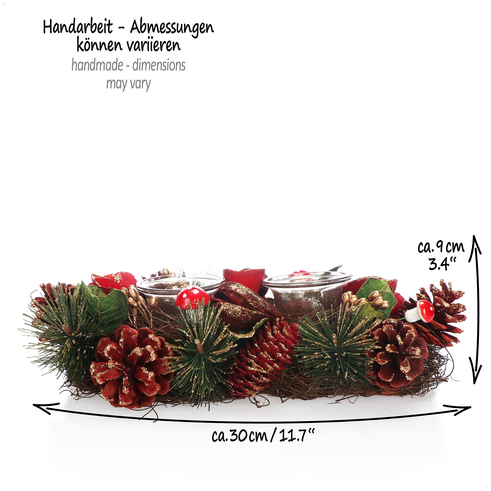 COM-FOUR® Photophore - Bougeoir Décoratif Pour Noël Et L