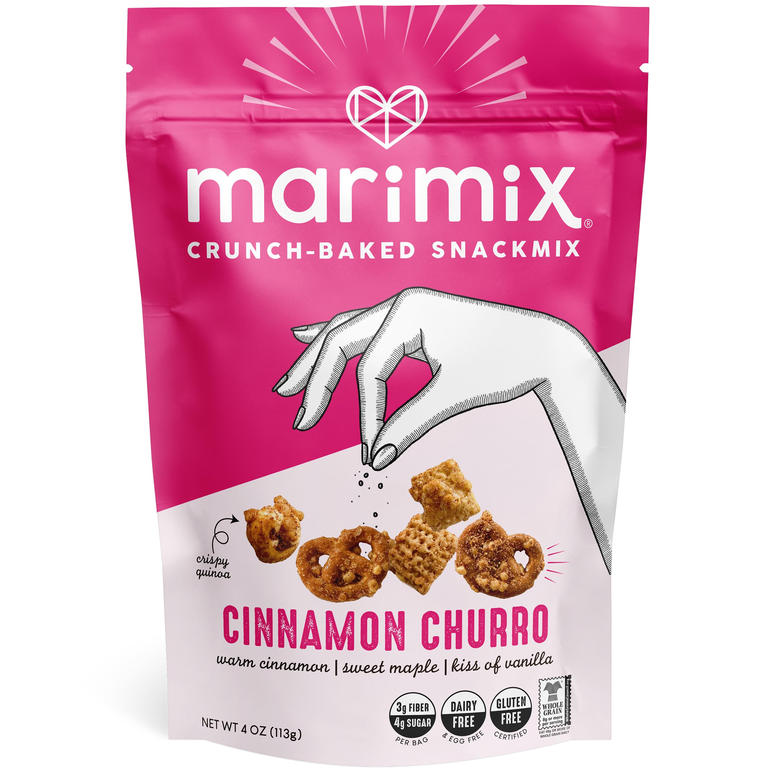 Amazon.com: Marimix Snack Mix | Cinnamon Churro | Crunch Baked