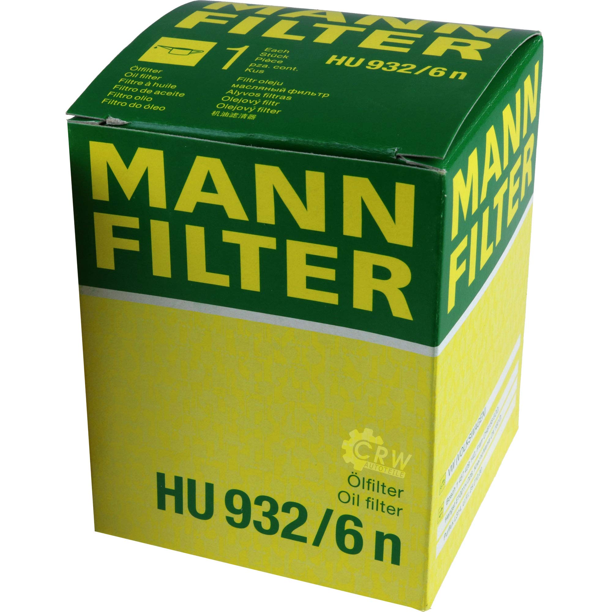 QR-Parts Kit 85461058 MN7501-5 MN7501-1 HU 932/6 n WK 831 7 L Classic 10W-40 + paquete de filtros MANN 10934238