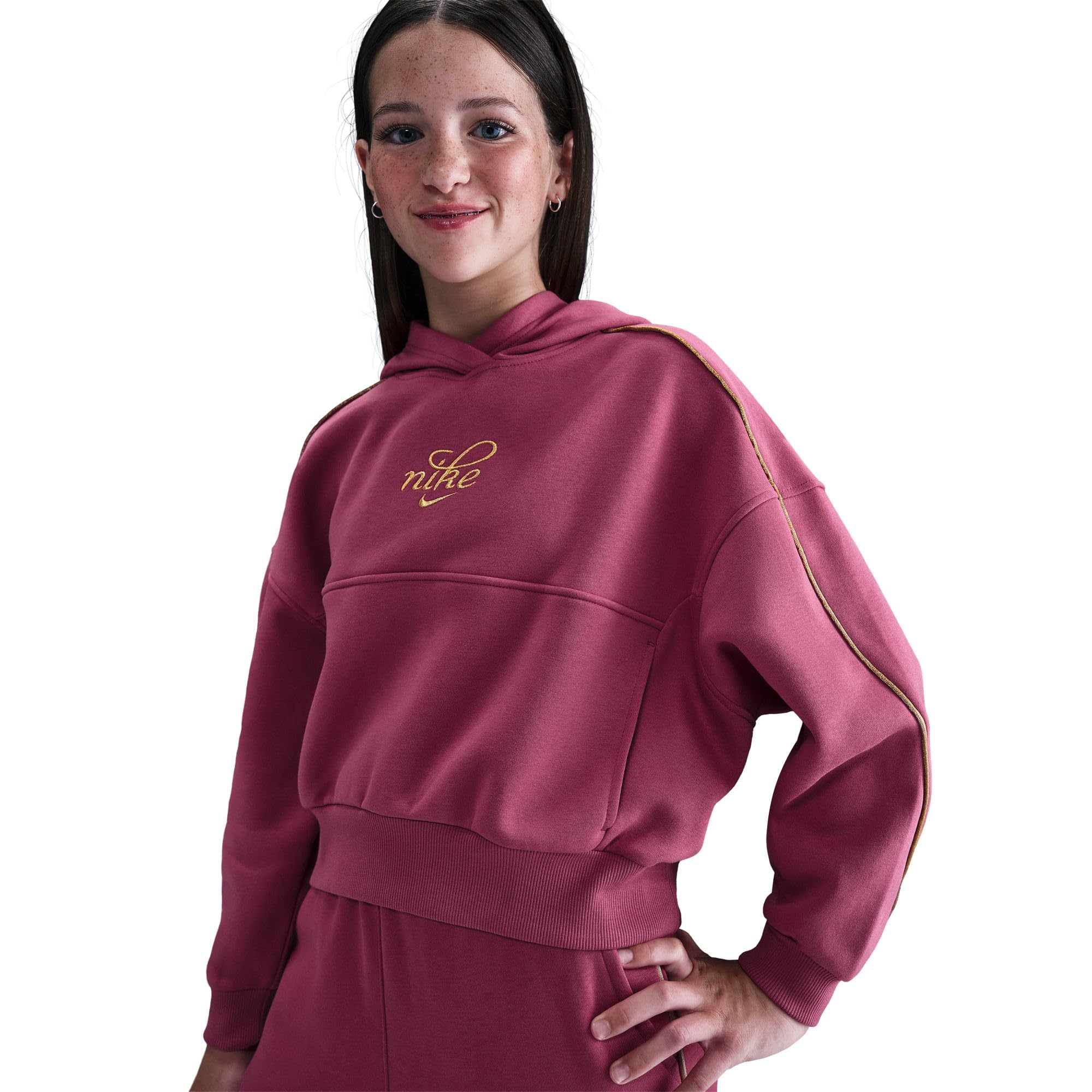 NIKE Bluza z kapturem Dziewczynki Nike Sportswear Club Fleece Boxy Hoodie Für Ältere Kinder (Mädchen)