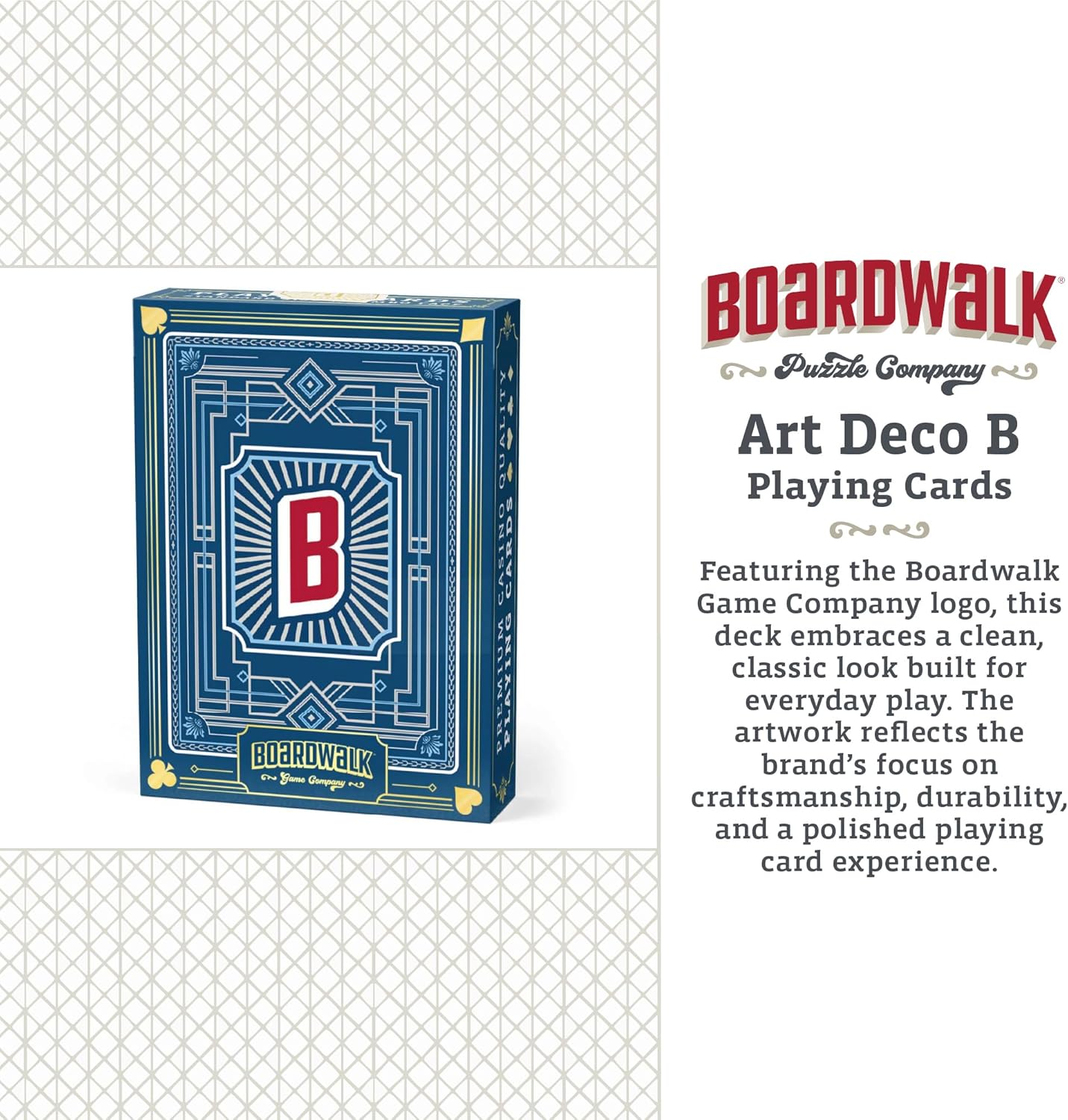 Boardwalk Puzzles Boardwalk, Featherlight Unique Playing Cards, Fun Themed Deck for Home and Travel