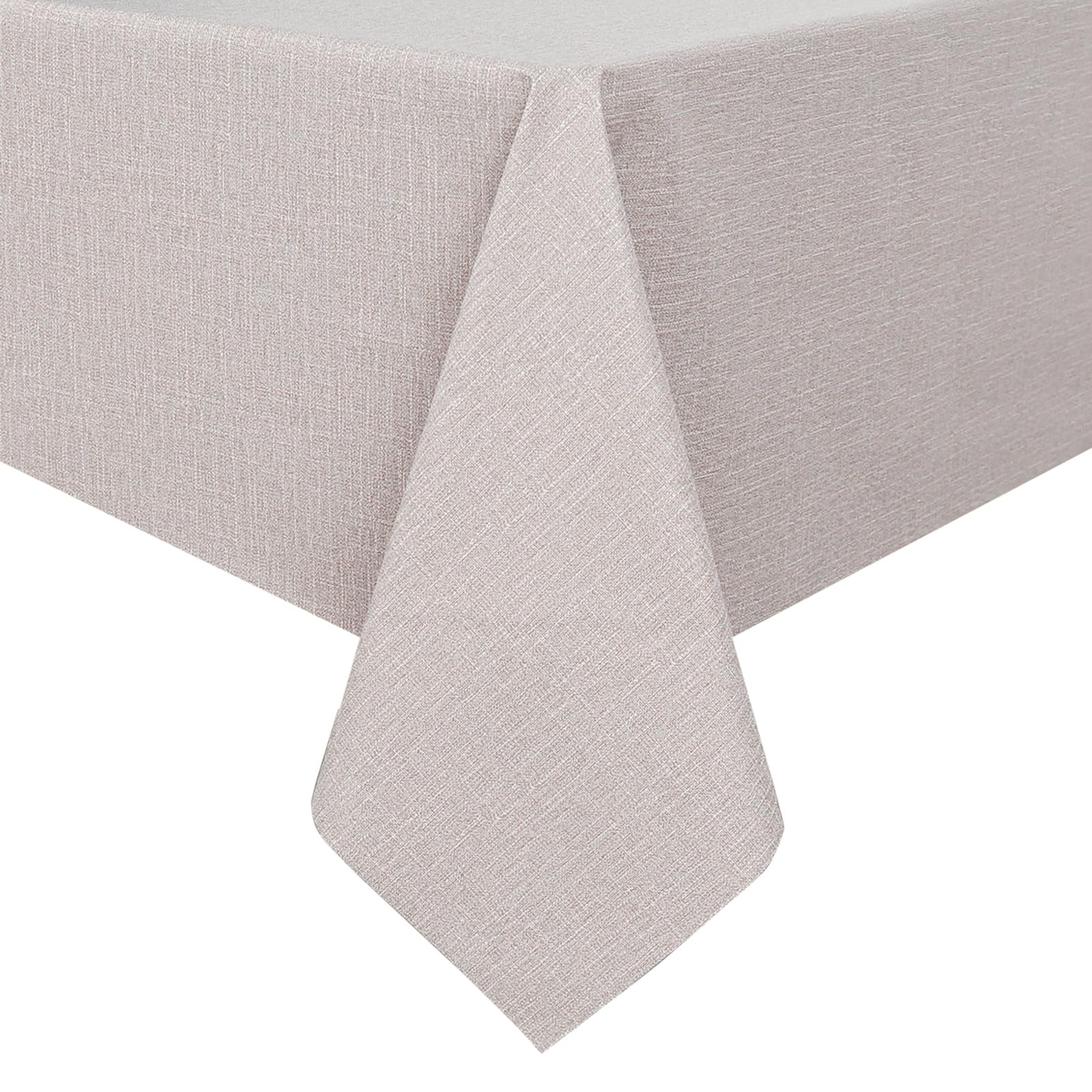 Romanstile 100% Waterproof PVC Tablecloth, Square Oil Spill Proof Stain Resistant Vinyl Table Cloth, Wipe Clean Plastic Table Covers for Kitchen/