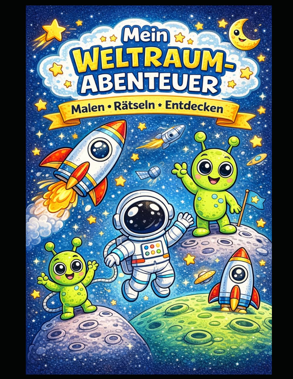 Mein Weltraum-Abenteuer: Malen, Rätseln & Entdecken für Kinder von 4–8 Jahren