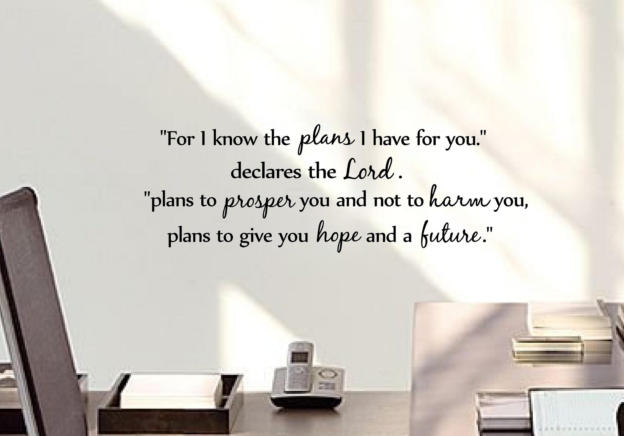 For I know the plans i have for you,