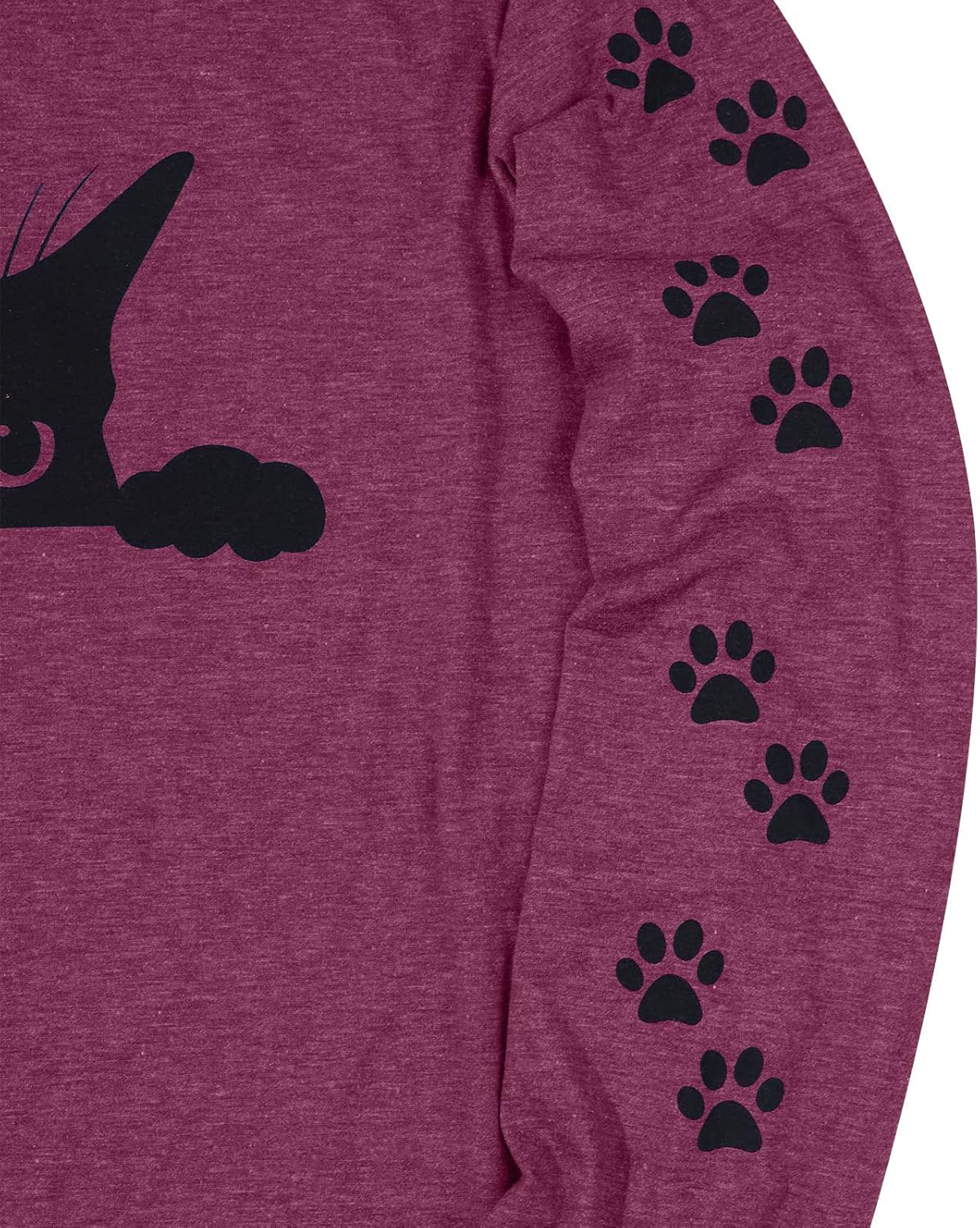 JINTING Cat Shirts for Women - Loose Fit Lightweight Long Sleeve Graphic Spring Outfits Printed Blouse Casual Tops - Image 7