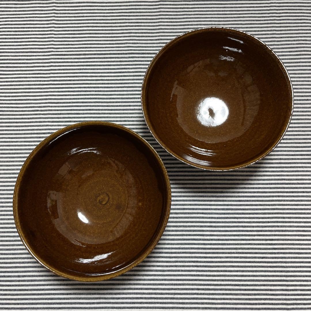 Amazon.co.jp: スタジオエム ブロス 6寸ボウル 飴 2個 : ホーム＆キッチン