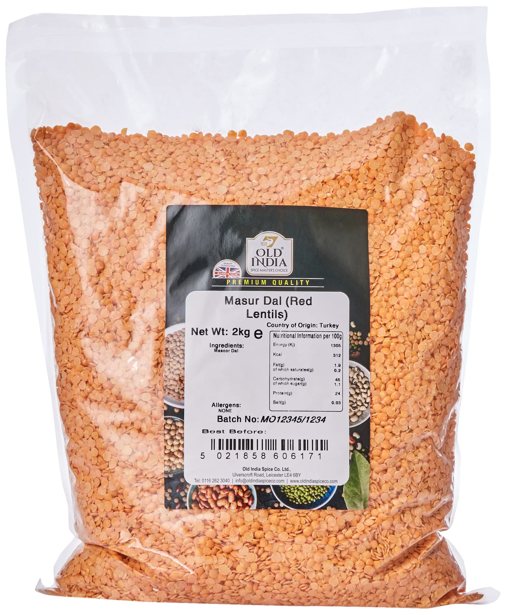 Old India Masur Dal (Red Lentils) 2kg