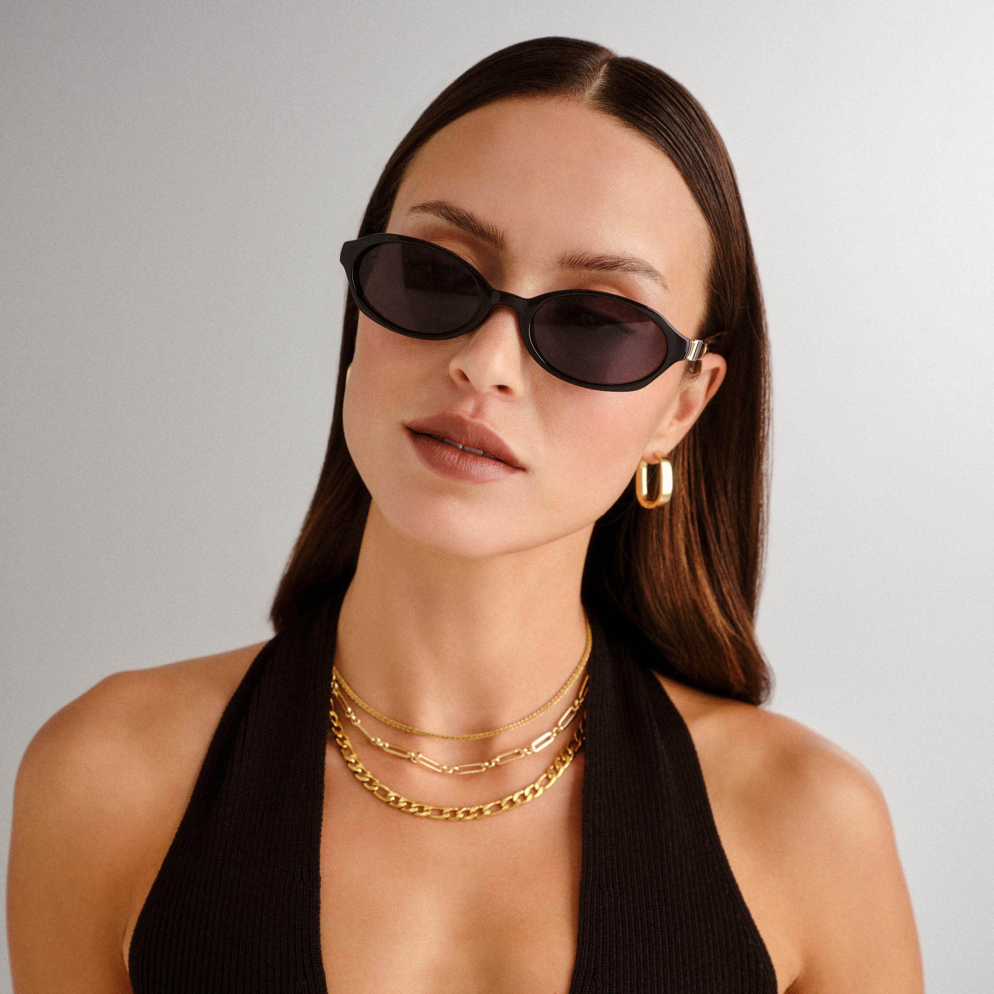 Le Specs LUNITA TORT - Sonnenbrille für Damen Ovale Rahmenform mit hohem UV-Schutz LSP2452436