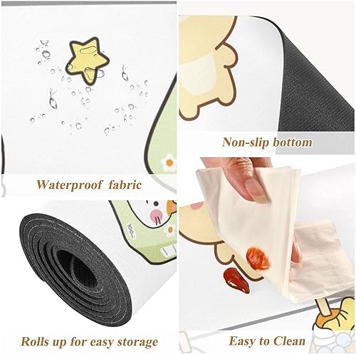 Miniatura 3 de Salvamanteles largos de dibujos animados de animales lindos para ollas y sartenes calientes, agarraderas resistentes al calor y alfombrilla