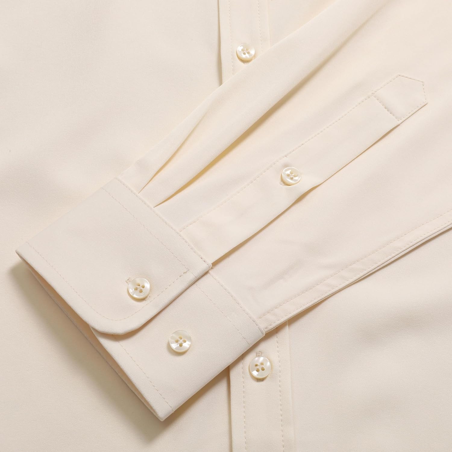 Simmashah Men's Dress Shirts Stretch Wrinkle Free Formal Long Sleeve Shirts Business Casual Button Down Shirt - Image 6