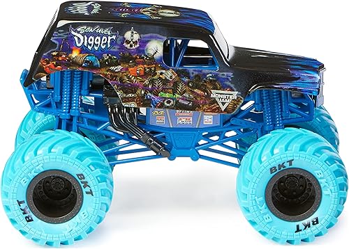 Miniatura 4 de Monster Jam - Camión monstruo oficial de Son-uva Digger vehículo de colección fundido a presión escala 124 juguetes para niños de 3 años en adelante