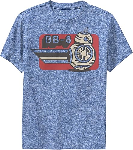 Star Wars Boys' T-Shirt, Royal Heather, Small