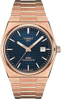 Tissot PRX ローズゴールド　自動巻き時計 Tissot PRX] 初めての時計レビュー (ローズゴールド Powermatic