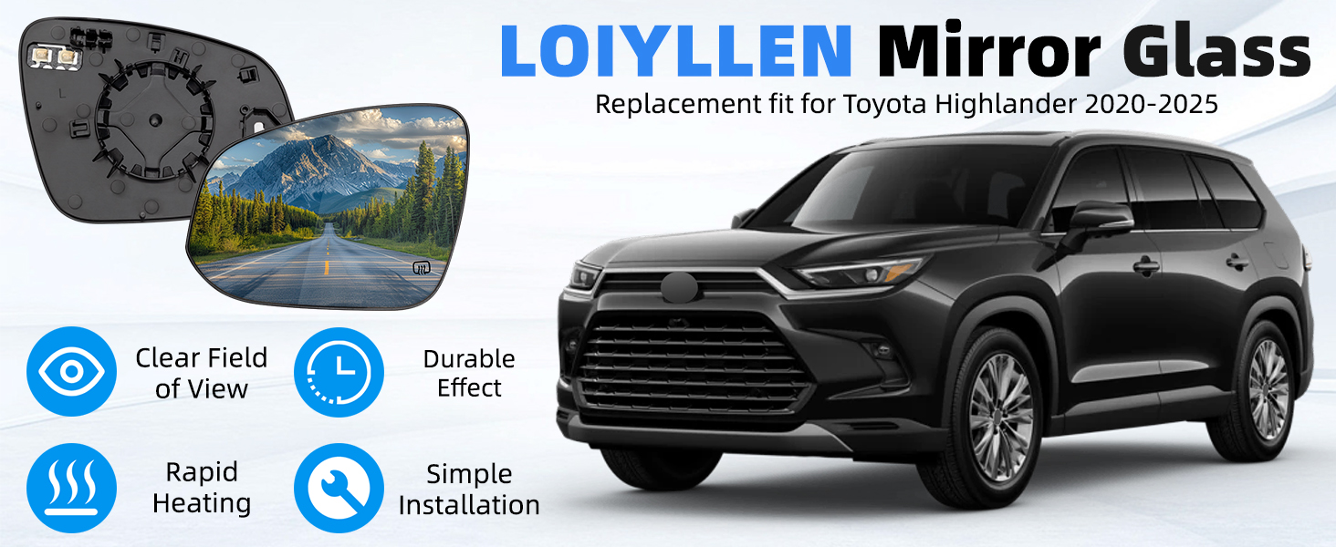 DOPPELGANGER - 【美品&匿名配送】ハイランダー Highlander エアトンネル ルーミィ Amazon.com: LOIYLLEN Driver Side Mirror Replacement for Toyota