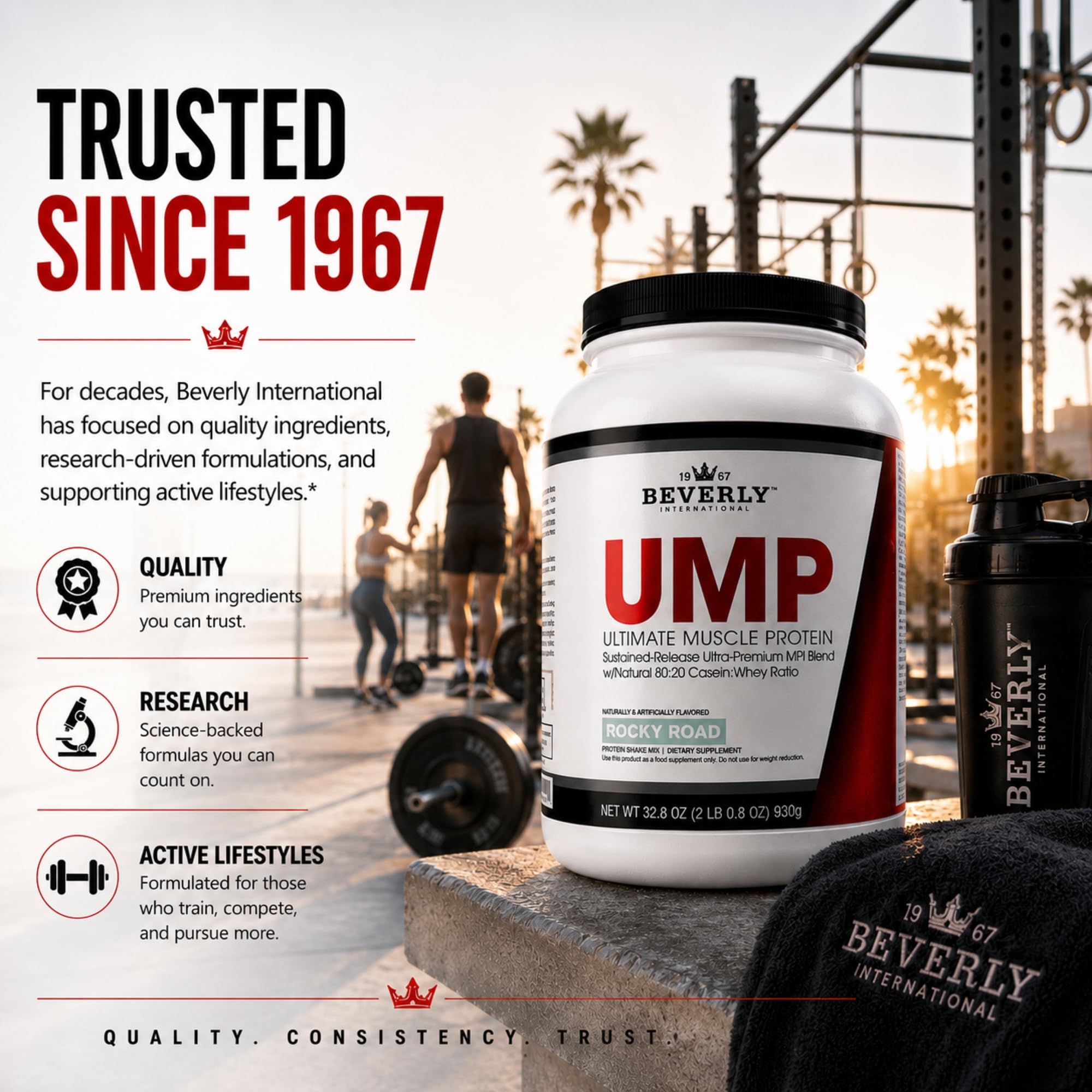 Beverly International UMP Protein Powder, Rocky Road, 32.8 oz — Amazon image 4