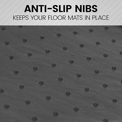 Miniatura 6 de BDK HybridMat - Juego de tapetes de goma y tapetes para asiento delantero y trasero, juego de forros interiores para automóvil, sedán, SUV,