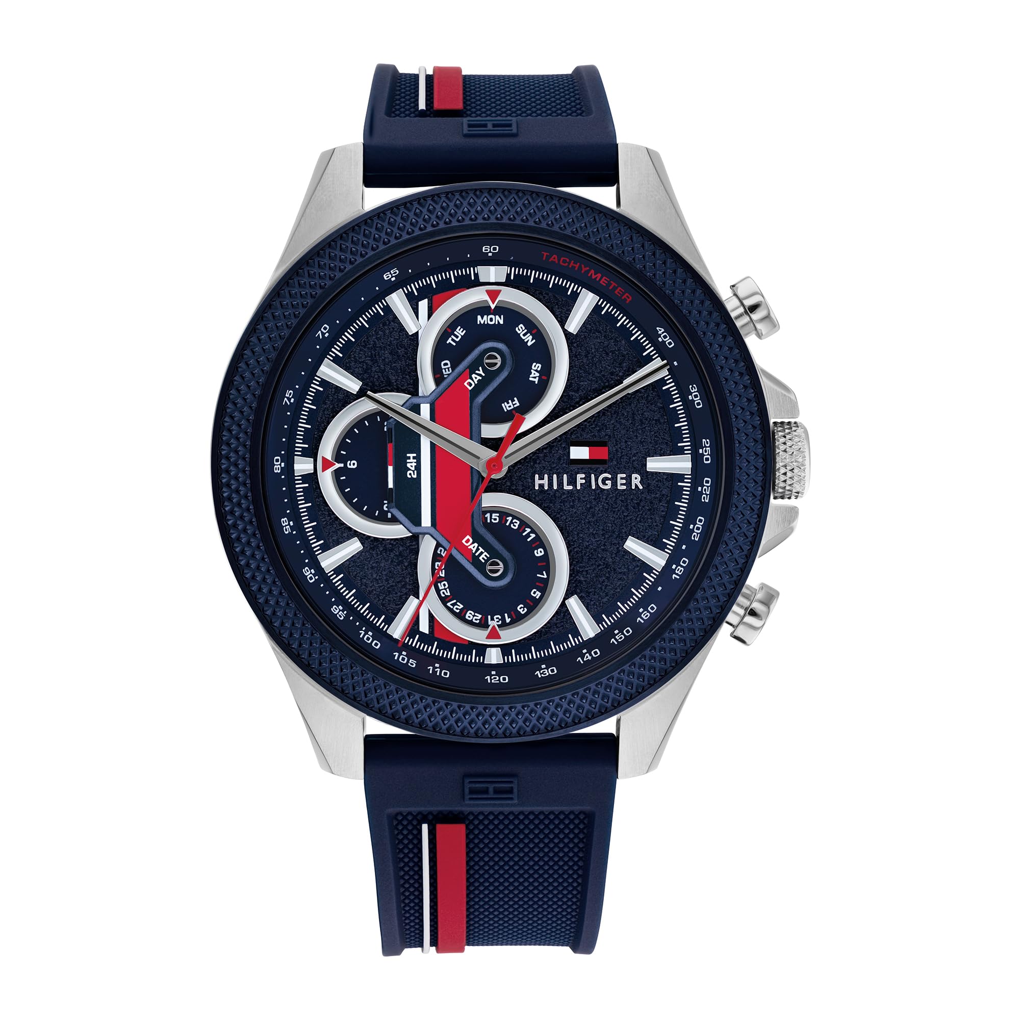 Tommy Hilfiger CLARK Men Watch, Analog NAVY BLUE / MULTICOLOR