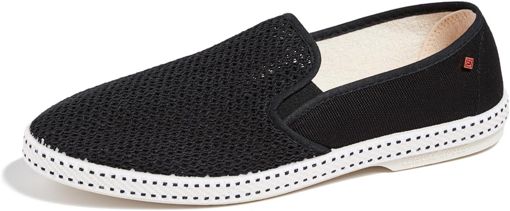 Rivieras Men's Classic 20 Slip On Shoes, Noir, Black, 8 Medium US