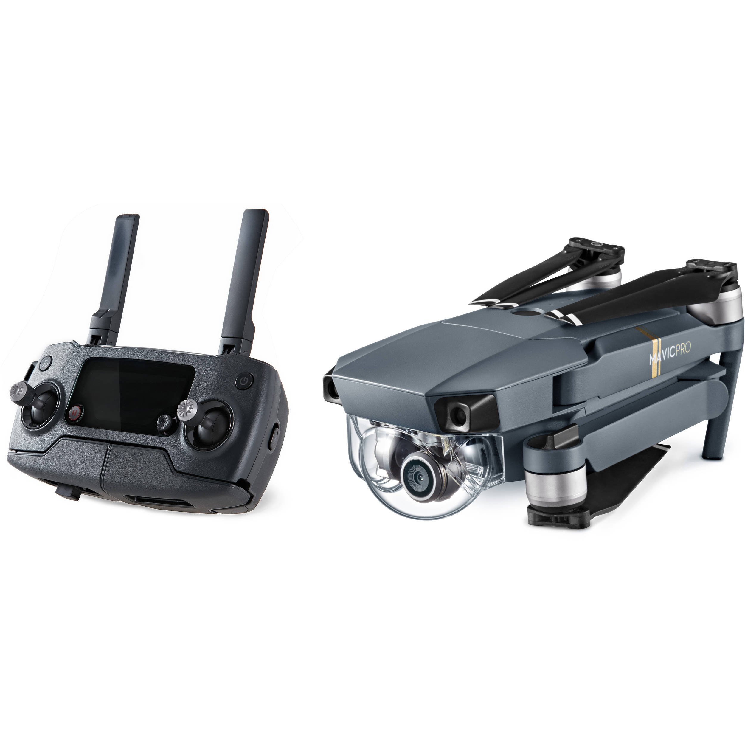 DJI - Mavic Pro - Quadcopter Drone con fotocamera, Video 4K Ultra HD, Grigio