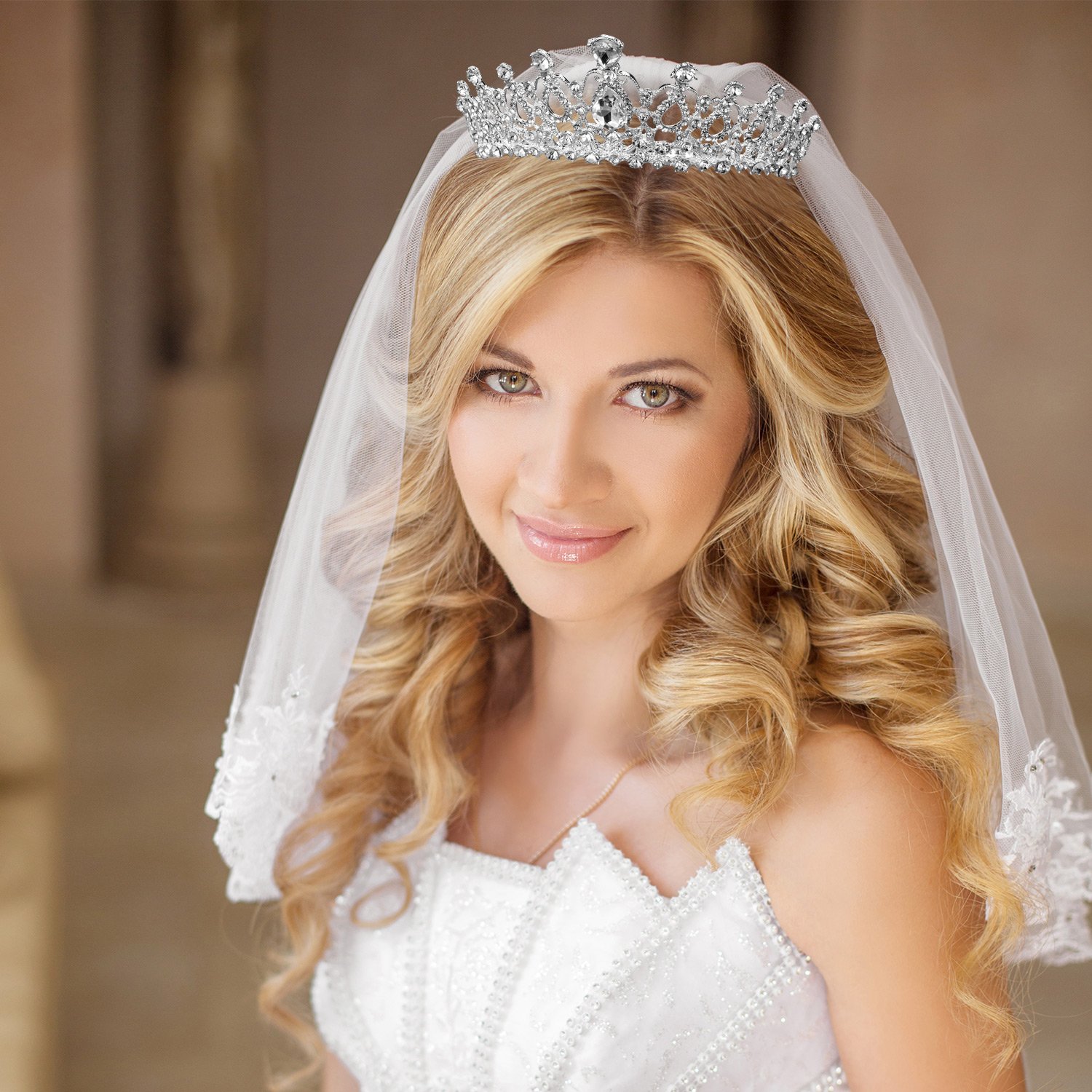 Amazon.com: TecUnite 2 Pack Silver Tiara and Crowns for 