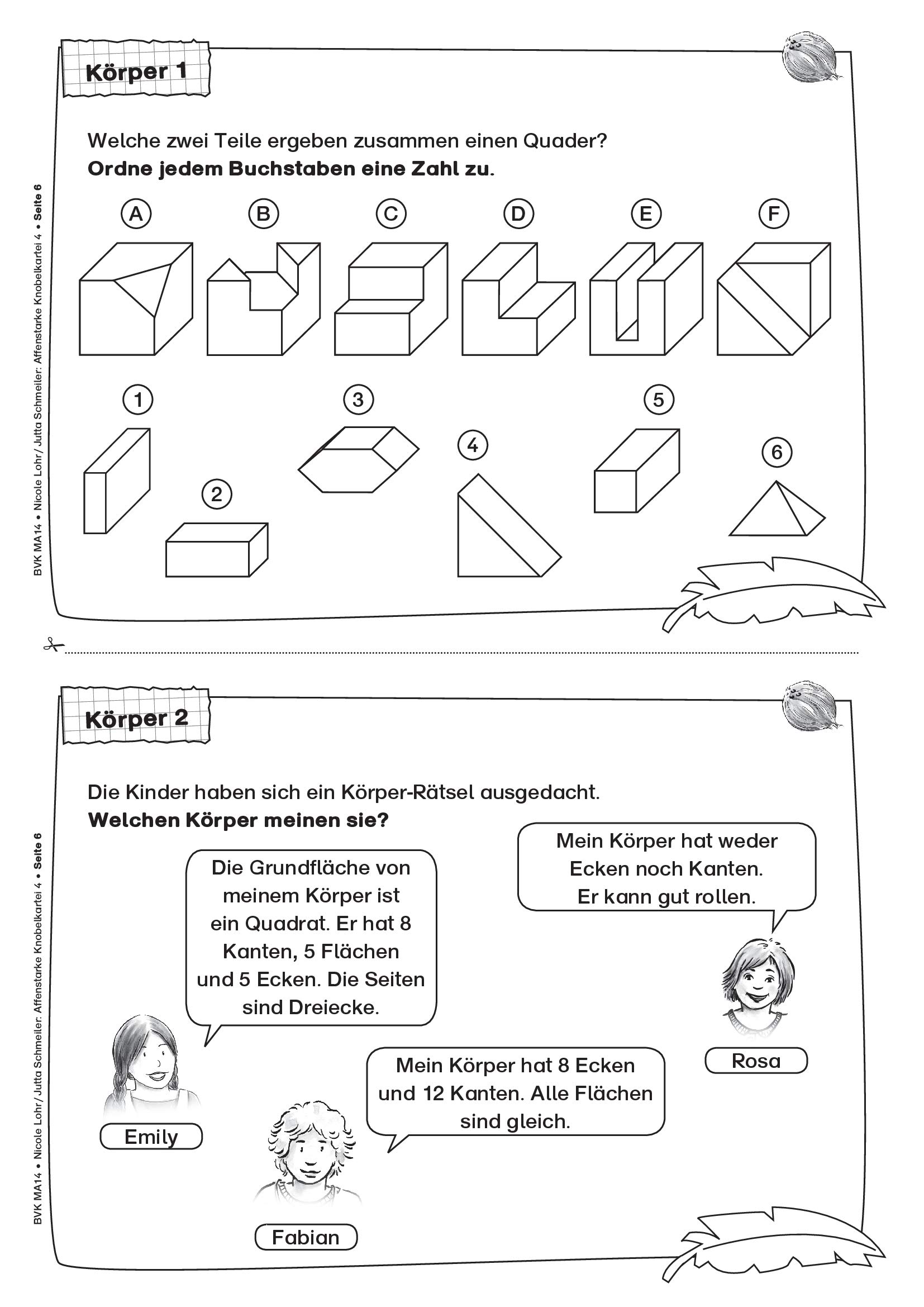 Affenstarke Knobelkartei Klasse 4