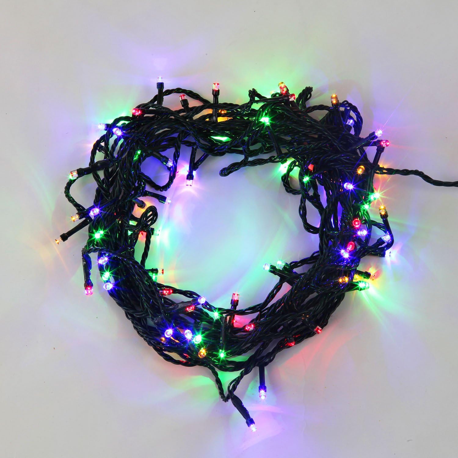 LampLust 100 LED Multi Color String Light Strands for Connectable