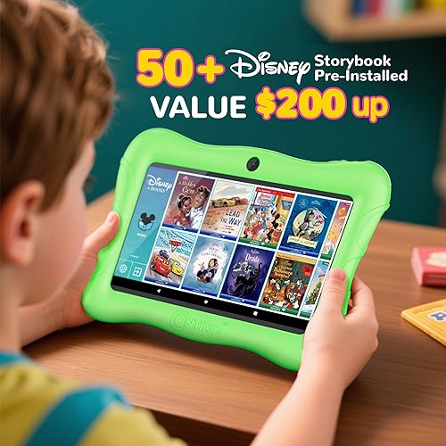 Miniatura 3 de Contixo Tableta para niños de 7 pulgadas, tableta Android V9A de 32 GB para edades de 3 a 7 años, controles parentales, 50 libros de cuentos de