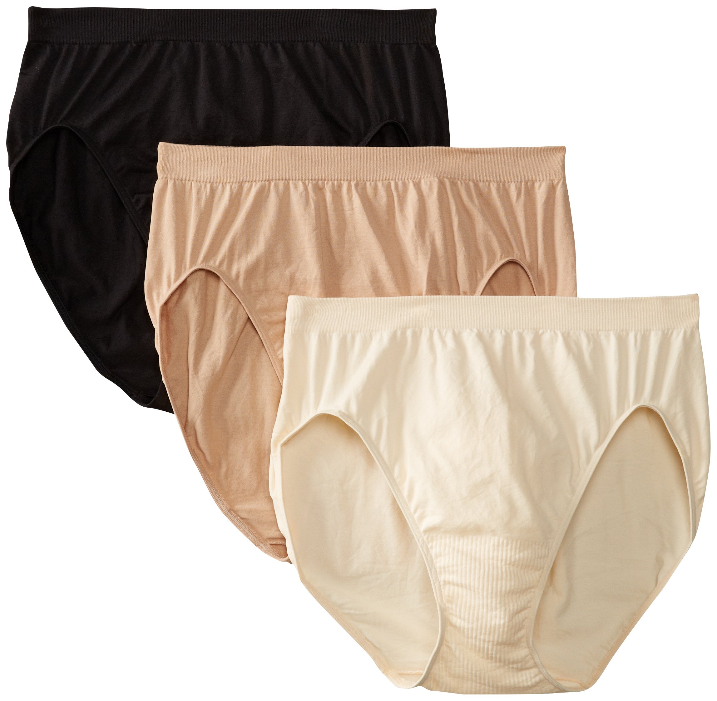 Bali Women's Comfort Revolution Seamless High-Cut Brief Panty