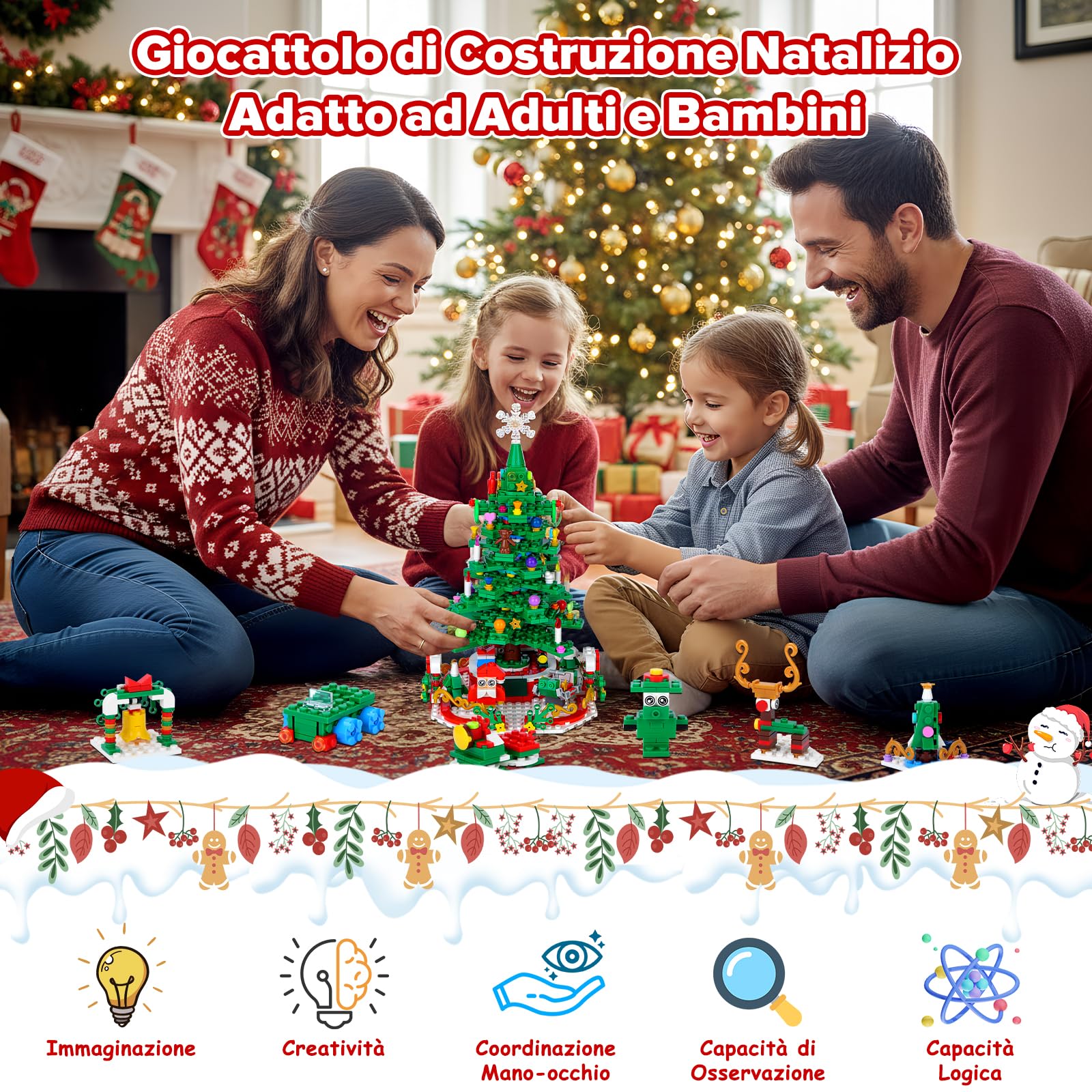 IEEILULU Calendario Avvento 2026 Bambini Calendario dell'Avvento Rotant-LED