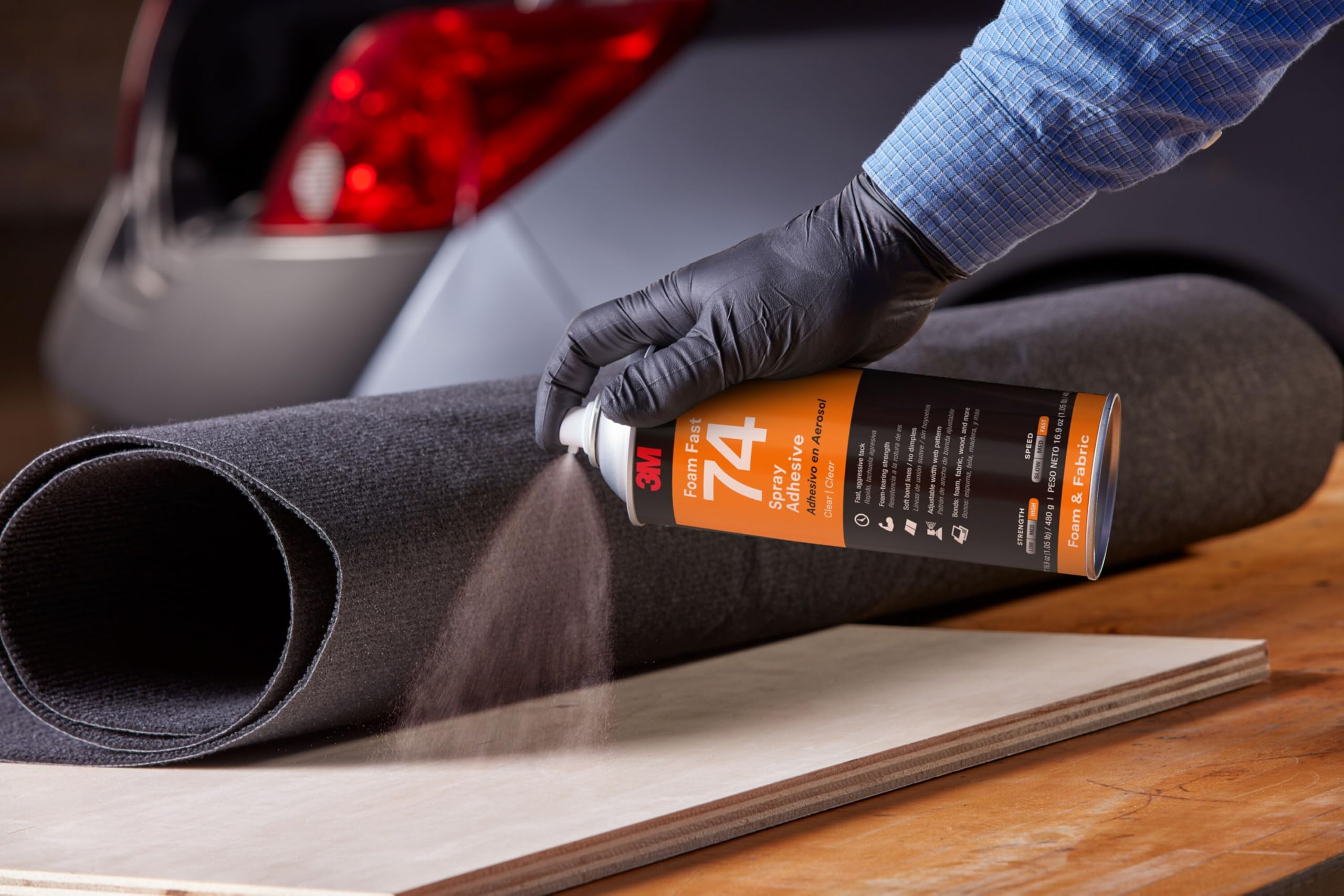 3M Spray Adhesivo 74 Rápido para Espuma, 500 ml, 1 unidad