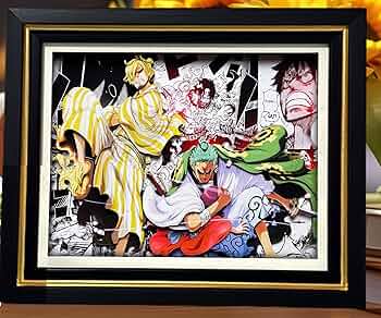 Amazon.co.jp: ワ.ン.ピ.ー.ス アニメ 手彫りの 3D立体壁掛け