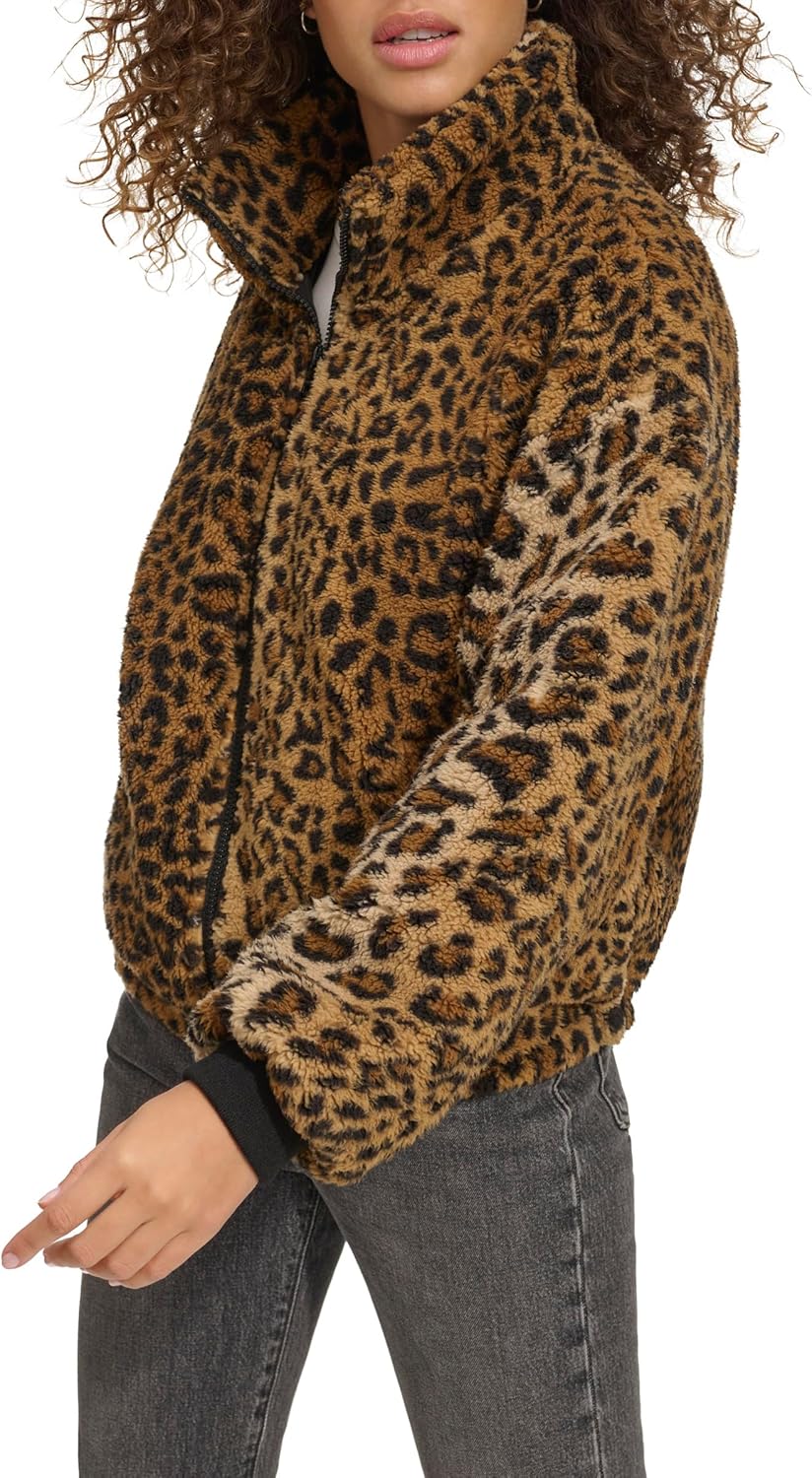 Levi's Women's Zip Up Sherpa Teddy Jacket (Standard & Plus Sizes)