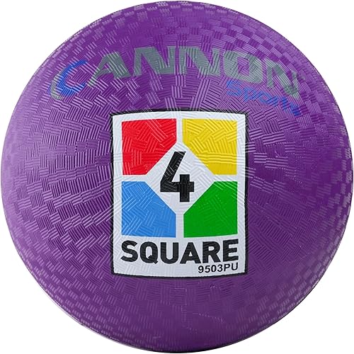 Cannon Sports 4 bolas cuadradas para niños de 8.5 pulgadas, para kickball, balonmano y balón de dodgeball